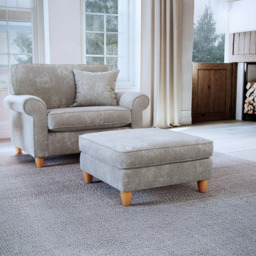Sinatra Glory Beige Footstool - thumbnail 3
