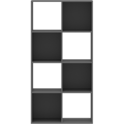 Flexi Storage 8 Shelf Grey Compact Cube Storage Unit - thumbnail 3