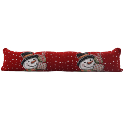Noel Square Snowman Presents Draught Excluder 24 x 90cm - thumbnail 1