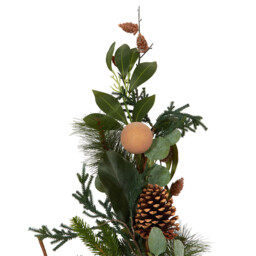 Green and Brown Natural Bauble Pick Christmas Decoration 102cm - thumbnail 2