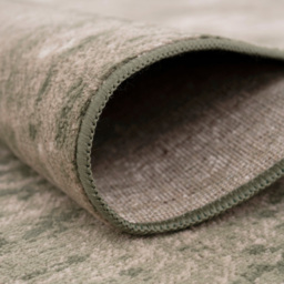 Kukoon Oscar Jasper Flat Muted Green Abstract Rug 80 x 300cm - thumbnail 3
