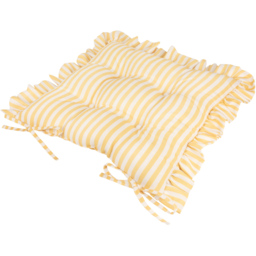 Wylder Millie Ruffle Yellow Seat Pad 40 x 40cm 2 Pack - thumbnail 4