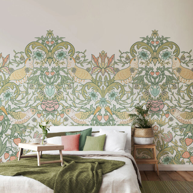 Origin Murals Birds Fruit and Foliage Multicolour Wall Mural - image 1
