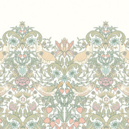 Origin Murals Birds Fruit and Foliage Multicolour Wall Mural - thumbnail 2