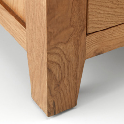 Julian Bowen Marlborough 8 Drawer Twin Pedestal Oak Dressing Table - thumbnail 3