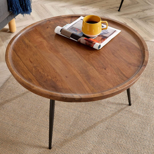 Home Source Large Solid Mango Wooden Coffee Table - image 1