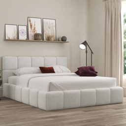 DS Living Ovella Dove Small Double Cubed Ottoman Bed - thumbnail 1
