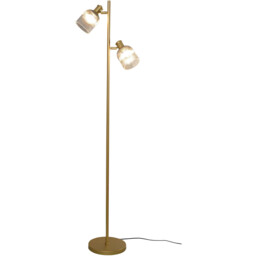 Sorrento 2 Light Gold Floor Lamp - thumbnail 2