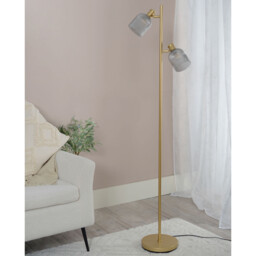 Sorrento 2 Light Gold Floor Lamp - thumbnail 4