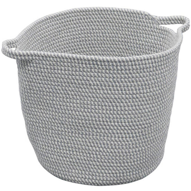 JVL Edison Round Cotton Rope Storage Basket - image 1