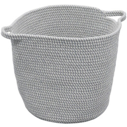 JVL Edison Round Cotton Rope Storage Basket