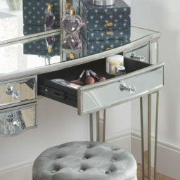 Birlea Elysee 5 Drawer Mirrored Dressing Table - thumbnail 4