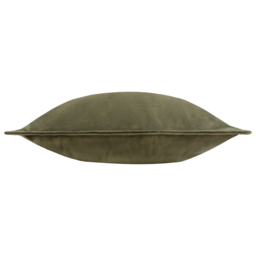 Yard Holmfirth Plain Green Cotton Canvas Cushion 45 x 45cm - thumbnail 4