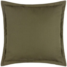 Yard Holmfirth Plain Green Cotton Canvas Cushion 45 x 45cm - thumbnail 1