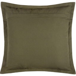 Yard Holmfirth Plain Green Cotton Canvas Cushion 45 x 45cm - thumbnail 3