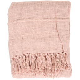 Eboni Tassel Throw Blush