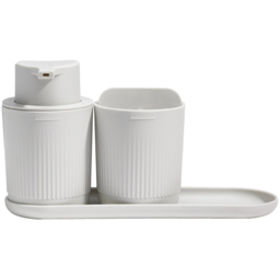 ReBorn Stone Effect Recycled Plastic Bathroom Set 3 Piece