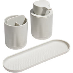 ReBorn Stone Effect Recycled Plastic Bathroom Set 3 Piece - thumbnail 3