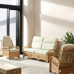 Desser Furniture Vale 3 Seater Tropical Light Oak Suite