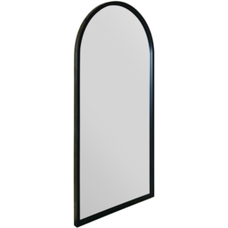 MirrorOutlet The Arcus Black Framed Arched Garden Wall Mirror 120 x 60cm - thumbnail 3