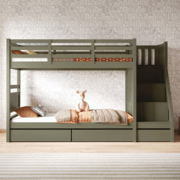 Flair Lunar Junior Olive Bunk Bed with 3 Drawers - thumbnail 3