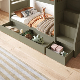 Flair Lunar Junior Olive Bunk Bed with 3 Drawers - thumbnail 2
