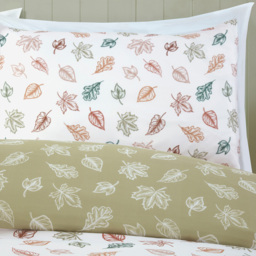 Falling Leaves Duvet Set Green Double - thumbnail 3