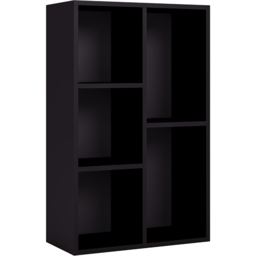 Vida Designs Black 5 Shelf Cube Storage Unit - thumbnail 2