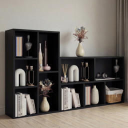 Vida Designs Black 5 Shelf Cube Storage Unit - thumbnail 4
