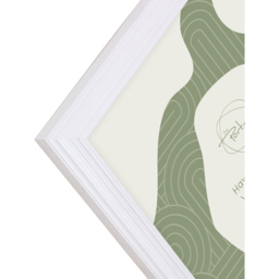 Hawthorn Wooden Plain Photo Frame White 8 x 6 inch - thumbnail 4