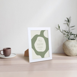 Hawthorn Wooden Plain Photo Frame White 8 x 6 inch - thumbnail 2
