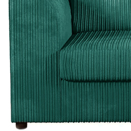 Luxor Teal Jumbo Cord Armchair - thumbnail 3