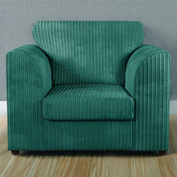 Luxor Teal Jumbo Cord Armchair - thumbnail 1