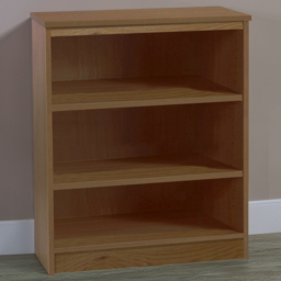 R White Cabinets 3 Shelf Mid Height English Oak Bookcase