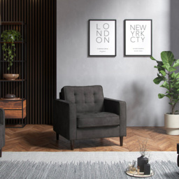 Milo Enjoy Graphite Armchair - thumbnail 3