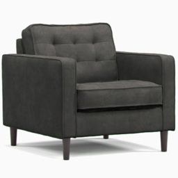 Milo Enjoy Graphite Armchair - thumbnail 2