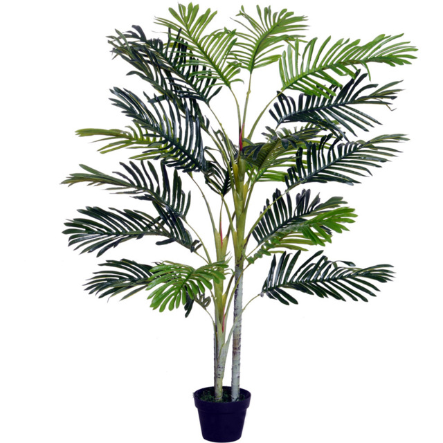 Outsunny Tropical Palm Tree Artificial Plant In Pot 5ft - image 1
