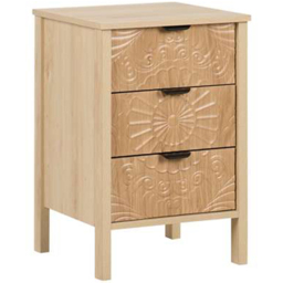 Birlea Lotus Natural 3 Drawer Bedside Table - thumbnail 2