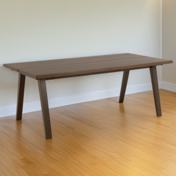 Florence A Line Smoked Oak Rectangular Dining Table