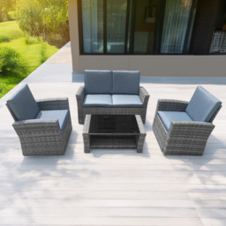 Furniture One 4 Seater Rattan Garden Sofa Set - thumbnail 1