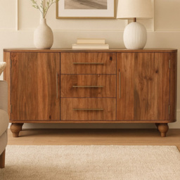 Artisan Furniture Montara Brown 2 Door 3 Drawer Solid Wood Sideboard
