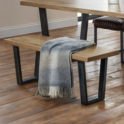 Julian Bowen Brooklyn Oak 2 Seater Dining Bench