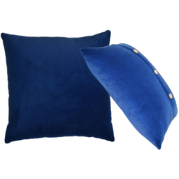 Artisan Furniture Quinn Royal Blue Velvet Cushion 45 x 45cm 2 Pack