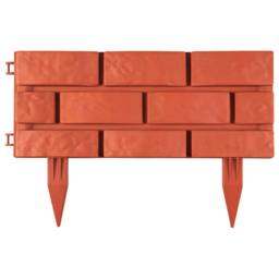 St Helens Brick Effect 4 Pack Garden Border Edging Fence - thumbnail 3