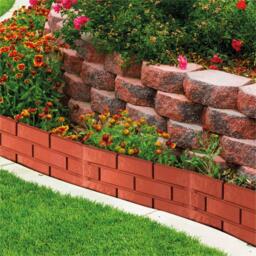 St Helens Brick Effect 4 Pack Garden Border Edging Fence - thumbnail 2