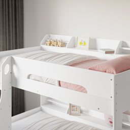 Flair Flick White Single Bunk Bed with Storage - thumbnail 3