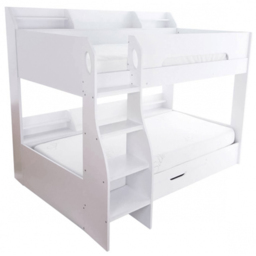 Flair Flick White Single Bunk Bed with Storage - thumbnail 2