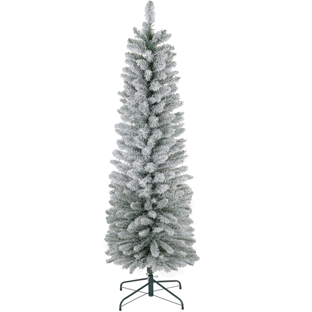 StarBright Snow Flocked Pencil Artificial Christmas Tree 6ft - image 1