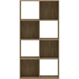 Flexi Storage 8 Shelf Oak Effect Compact Cube Storage Unit - thumbnail 3