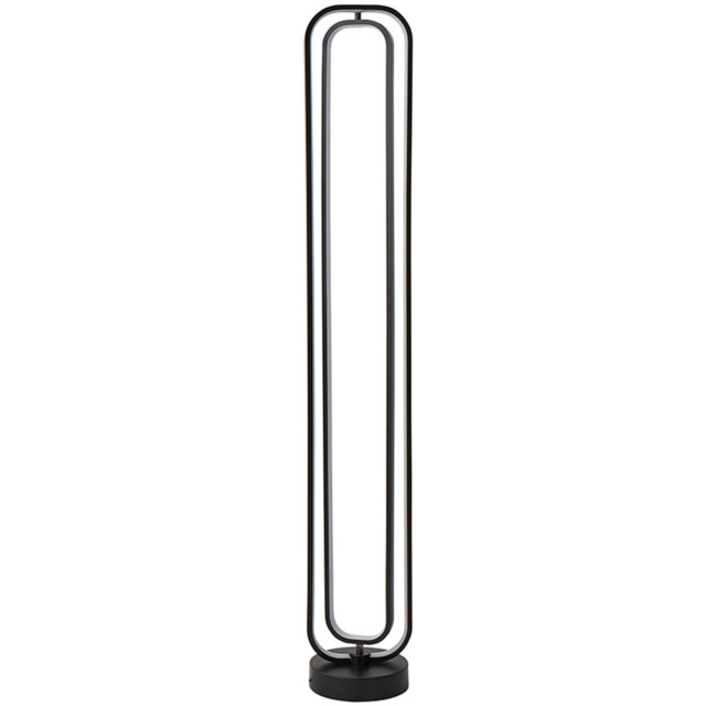 ValueLights Infinity Adjustable Black Revolving Integrated LED Floor Lamp - image 1